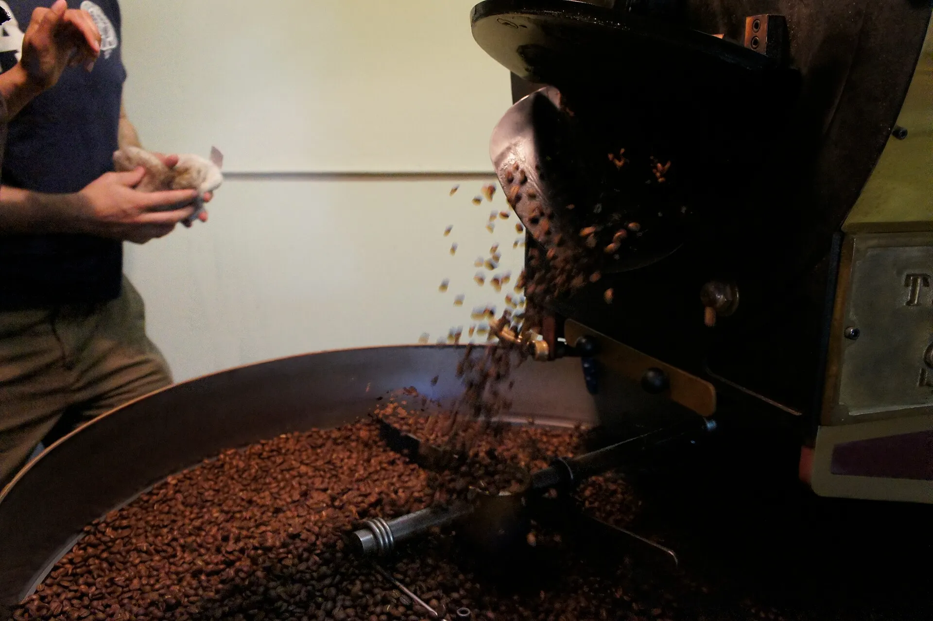 coffee beans roasting process
