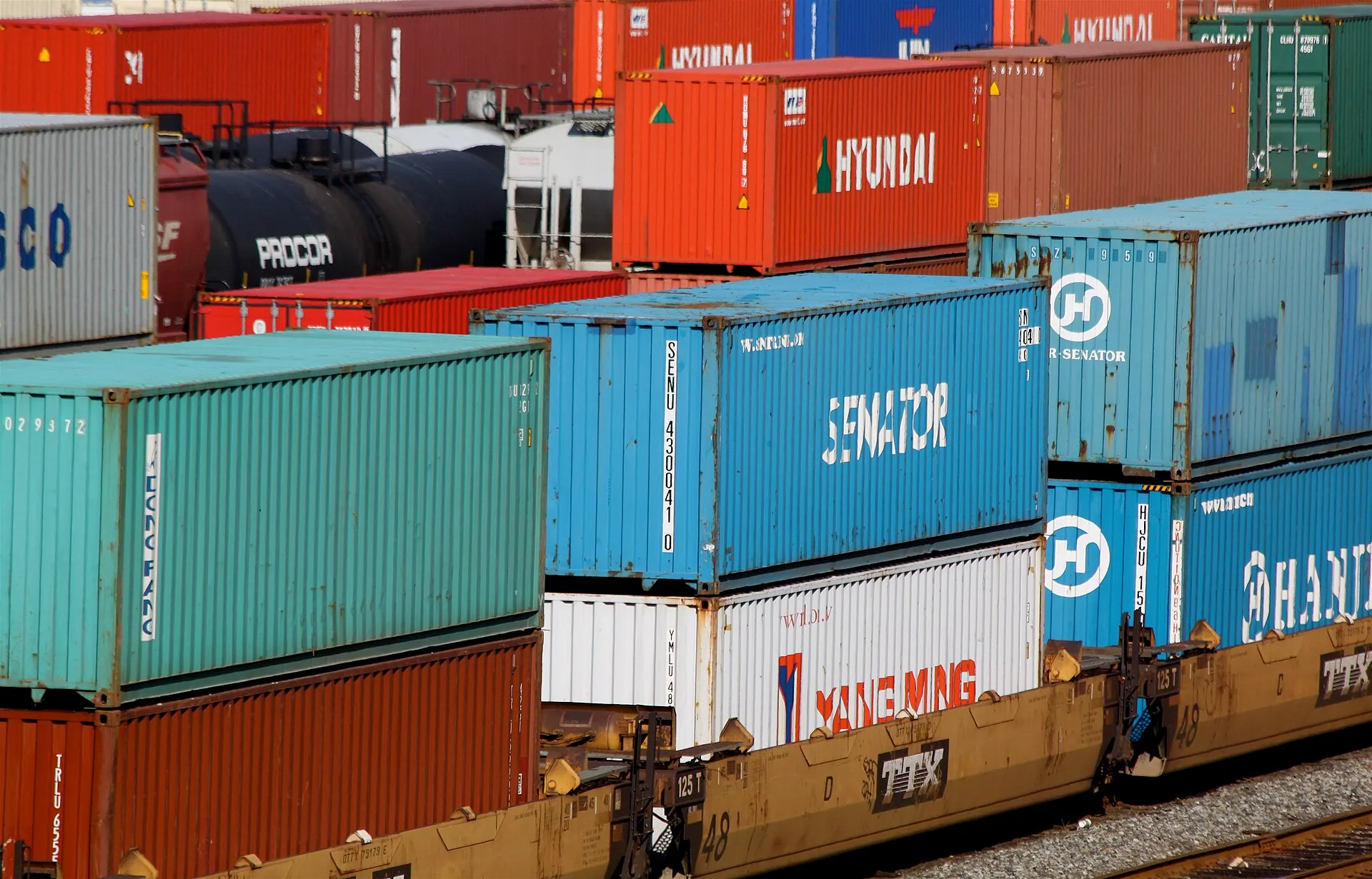 shipping containers cargo port trade